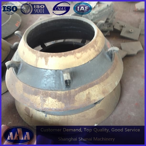 high manganese cone crusher mantle and concave bowl liner